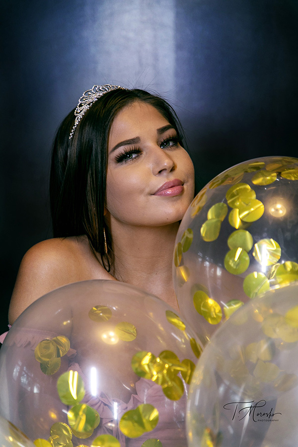 girl with golden ball